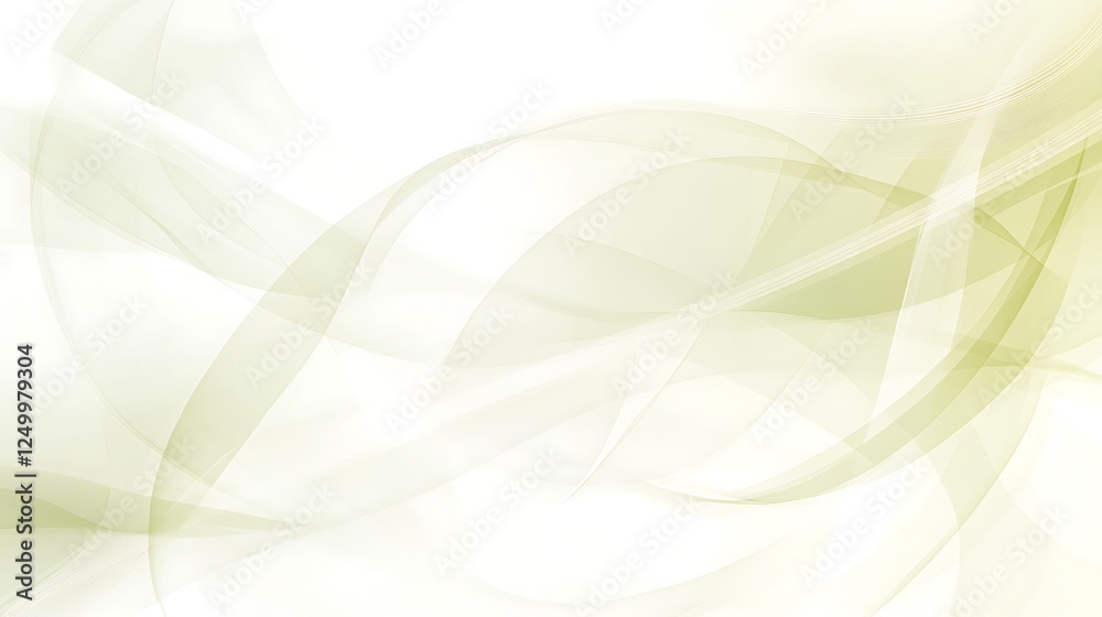 Abstract green wave background design