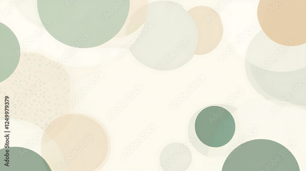custom made wallpaper toronto digitalAbstract Pastel Circles Modern Art Design