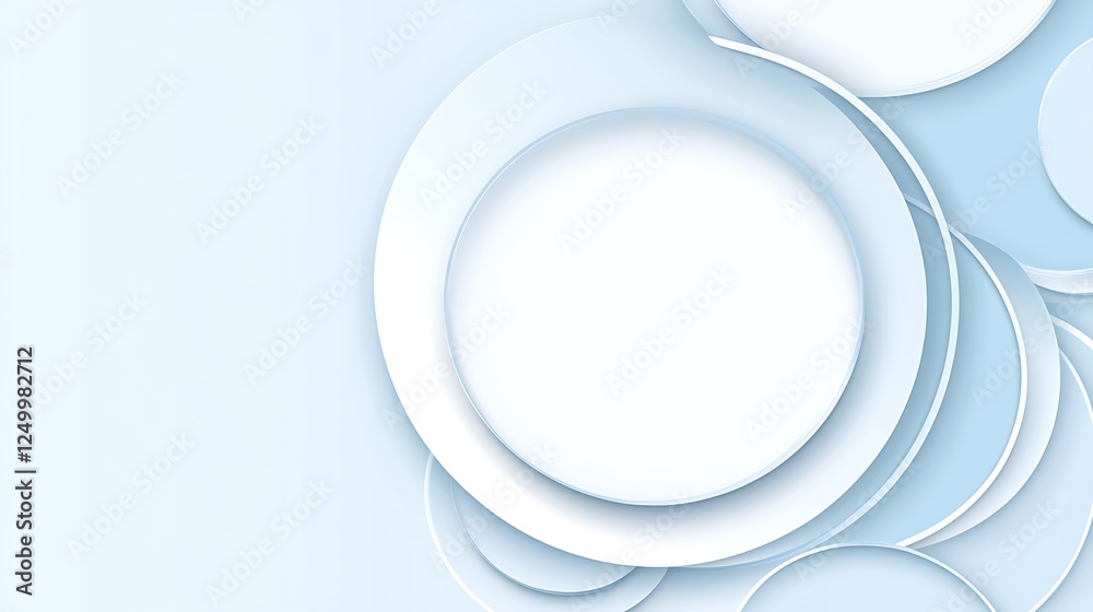 Abstract light blue circles background Abstract light blue circles background