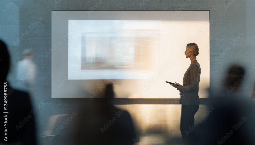 Fototapeta premium Businesswoman giving a presentation.