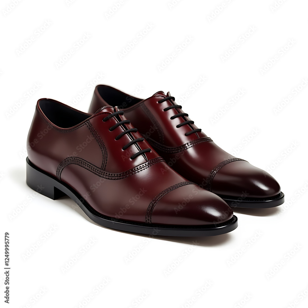 Elegant Burgundy and Black Oxford Shoes - Premium Leather Formal Footwear for Men - Perfect for Business or Special Occasions Elegant Burgundy and Black Oxford Shoes - Premium Leather Formal Footwear for Men - Perfect for Business or Special Occasions