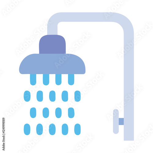 Shower water drops illustration