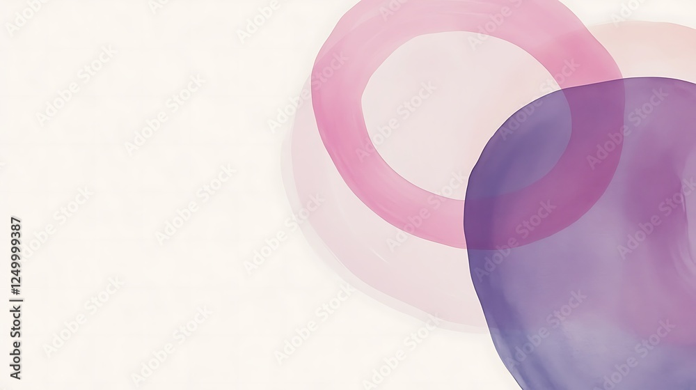 Obraz premium Abstract pastel circles, design, background
