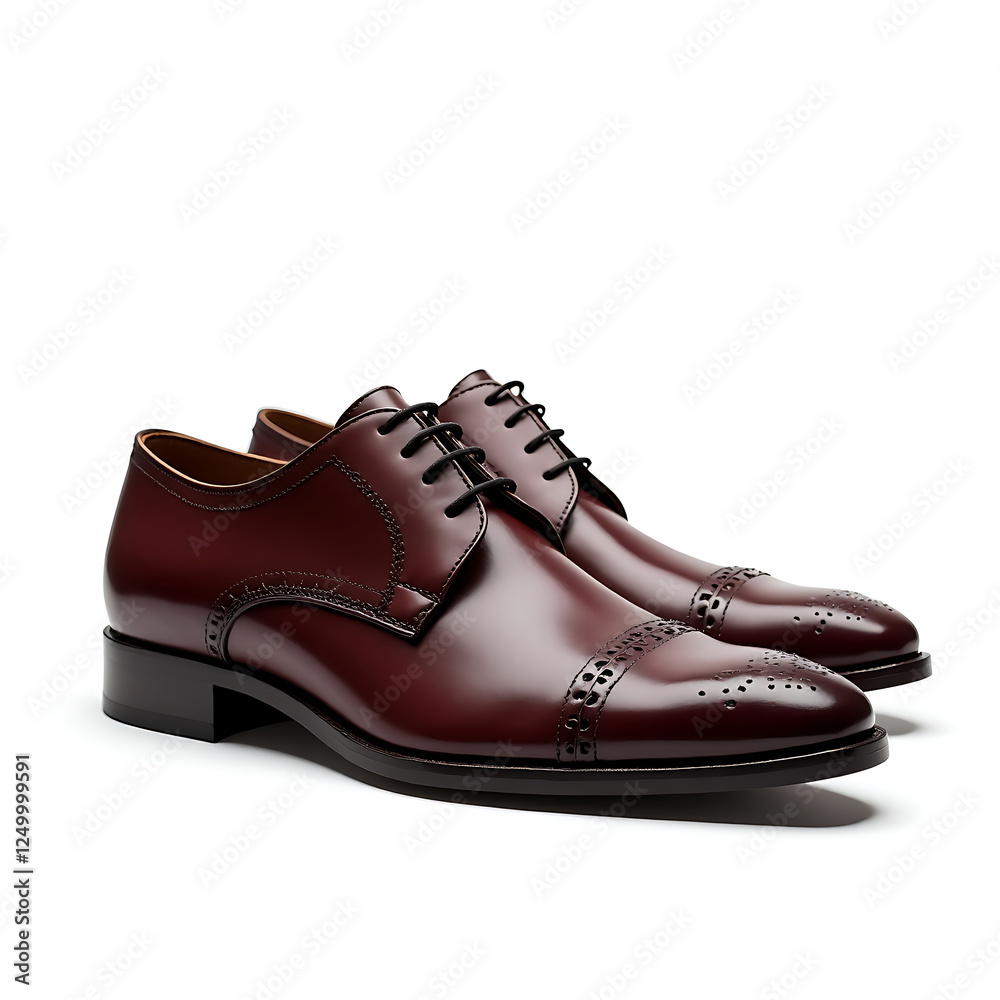 Elegant Burgundy and Black Oxford Shoes - Premium Leather Formal Footwear for Men - Perfect for Business or Special Occasions Elegant Burgundy and Black Oxford Shoes - Premium Leather Formal Footwear for Men - Perfect for Business or Special Occasions