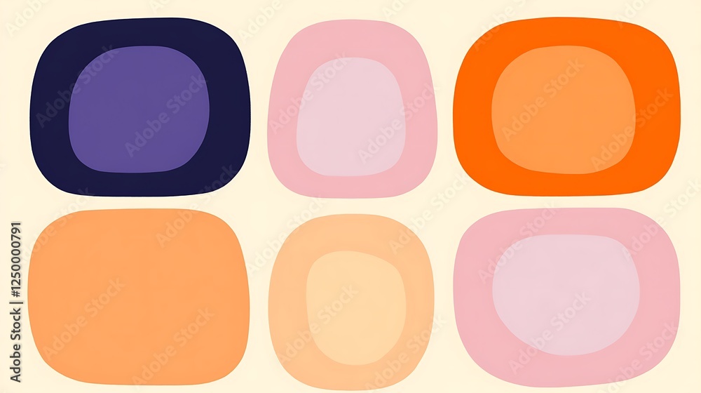 Abstract pastel shapes, design, background Abstract pastel shapes, design, background