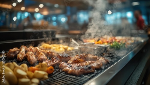 Wallpaper Mural Delicious Grilled Meat Buffet Torontodigital.ca