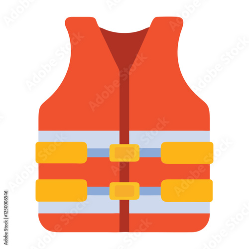Life vest safety gear illustration