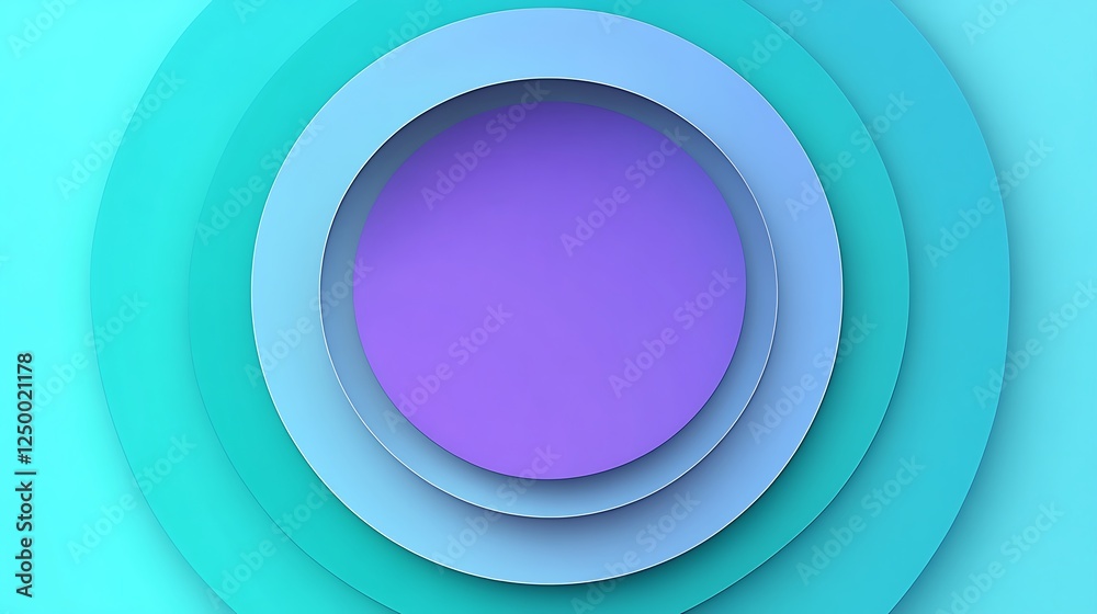 Abstract teal circles background
