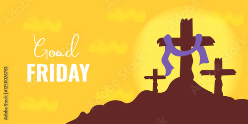 Good Friday Crosses, Sunset, Remembrance, Faith, Sacrifice, Hope, Reflection