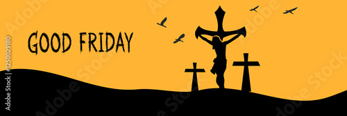 Good Friday Jesus Christ Crucifixion, Cross, Birds, Golgotha