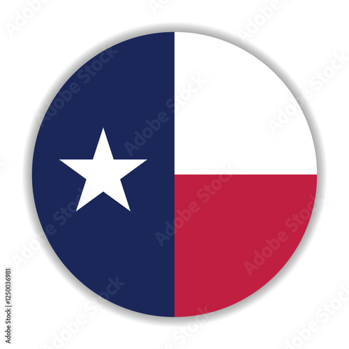 Texas flag. Texas circle flag logo icon computer vector illustration design Free Download Texas flag. Texas circle flag logo icon computer vector illustration design - GFXLoad