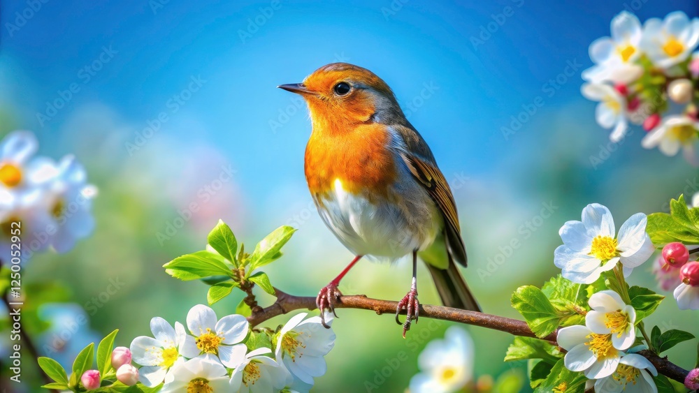 Spring's vibrant hues explode as the first robin arrives, a breathtaking landscape unfolds.