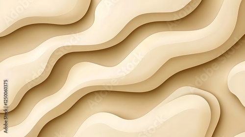 Wallpaper Mural Beige wave abstract background (2) Torontodigital.ca