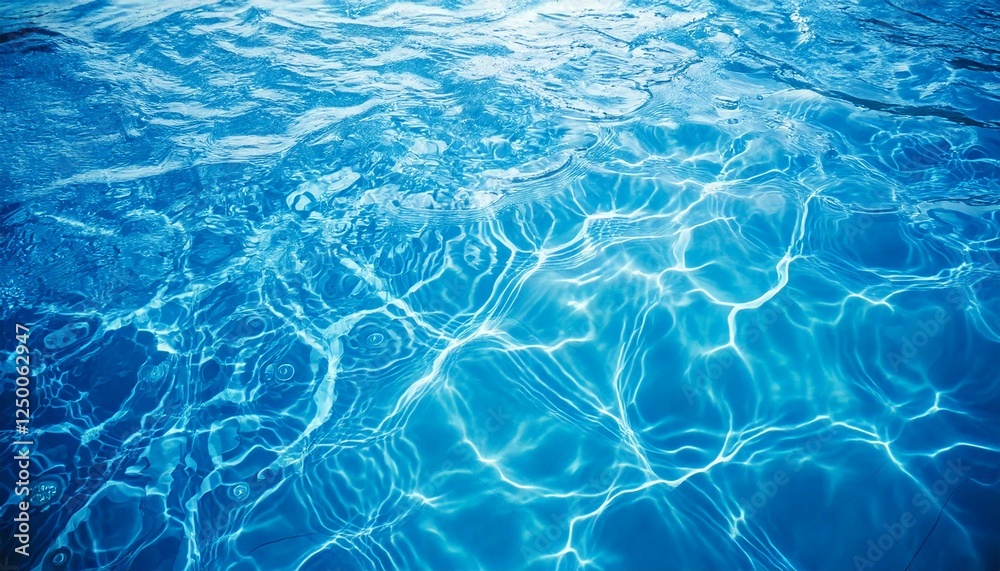 Obraz premium 輝く水面の美しい反射模様 - リラックスと癒しの瞬間