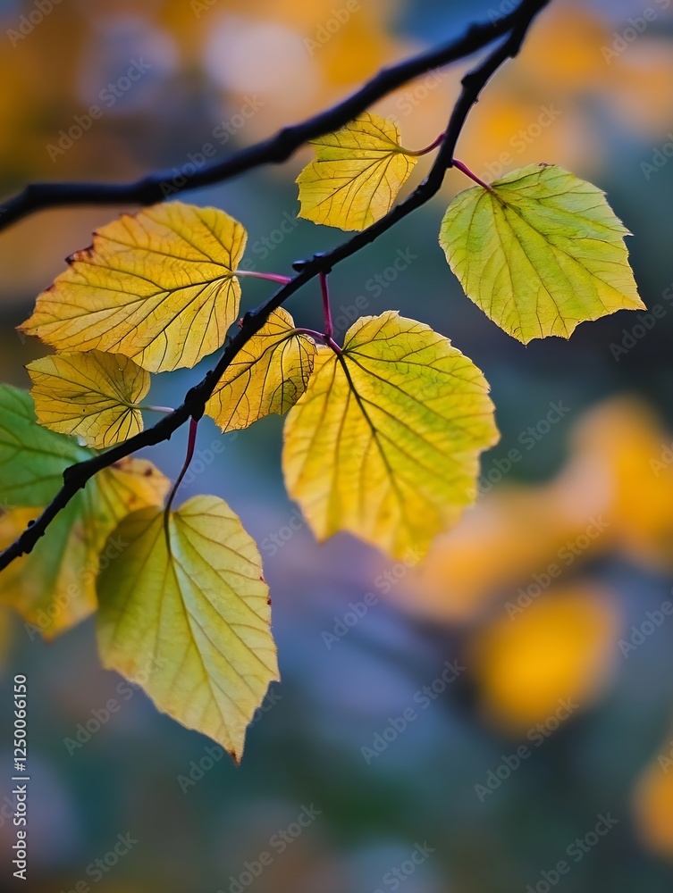 Colorful Autumn Leaves with a Soft Background Perfect for Seasonal Designs : Generative AI Colorful Autumn Leaves with a Soft Background Perfect for Seasonal Designs : Generative AI