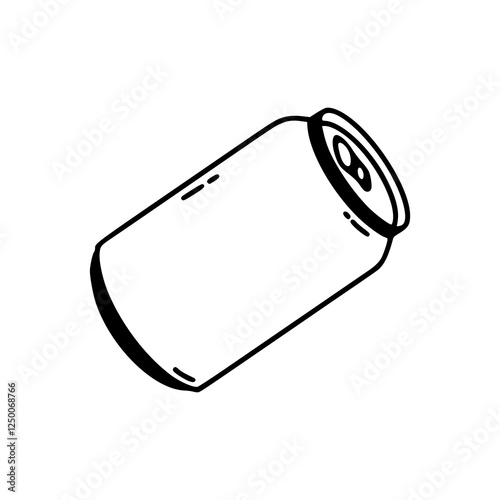 vector illustration of a soda tin drinks icon
