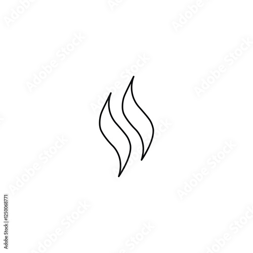 Steam icon. vector on white background
