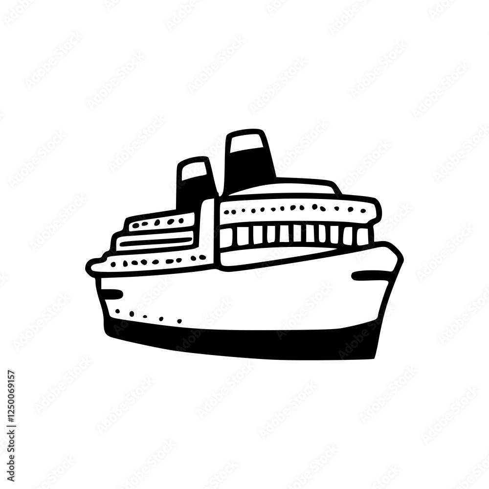 cruise ship vector illustration cruise ship vector illustration