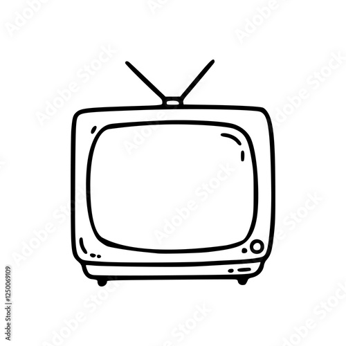 retro tv set icon