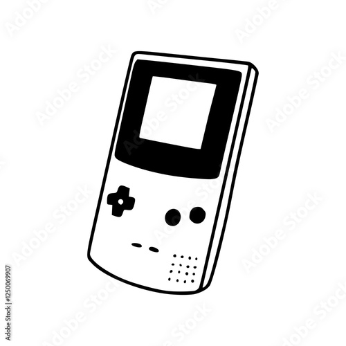 retro gaming console vector design