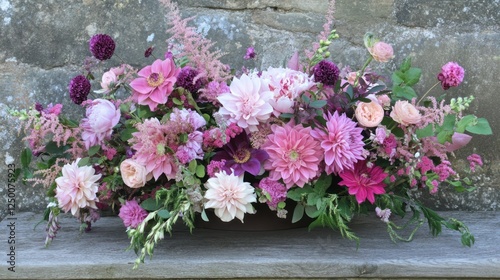 Stunning Pink and Purple Floral Arrangement