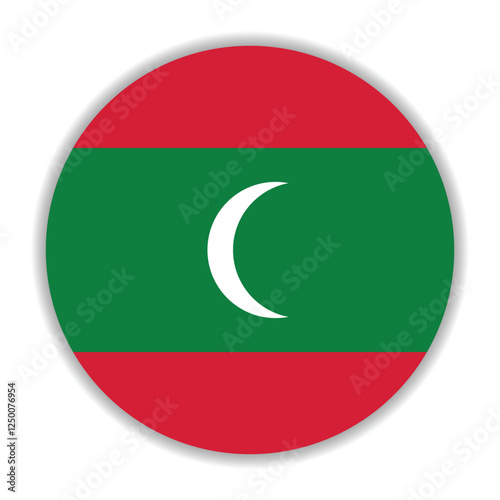 Maldives flag. Maldives circle flag logo icon computer vector illustration design Free Download Maldives flag. Maldives circle flag logo icon computer vector illustration design - GFXLoad