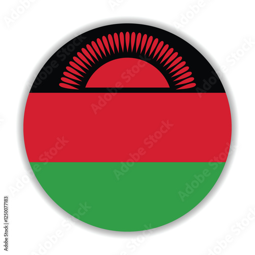Free Download Malawi flag. Malawi circle flag logo icon computer vector illustration design - GFXLoad