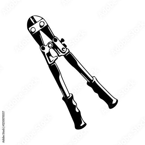 vector illustration of a bolt cutter