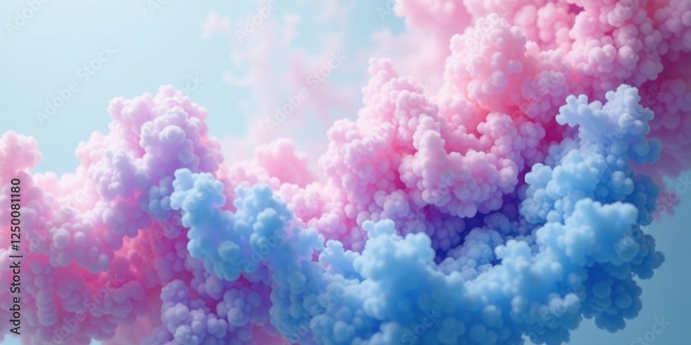 Abstract Pastel Swirls A Dreamlike Composition of Soft Pink and Blue Puffy Clouds Intermingling in a Gentle, Ethereal Dance Abstract Pastel Swirls A Dreamlike Composition of Soft Pink and Blue Puffy Clouds Intermingling in a Gentle, Ethereal Dance