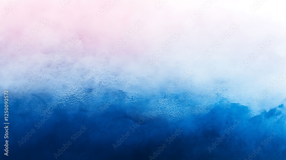 Obraz premium Blue pink watercolor cloudscape background