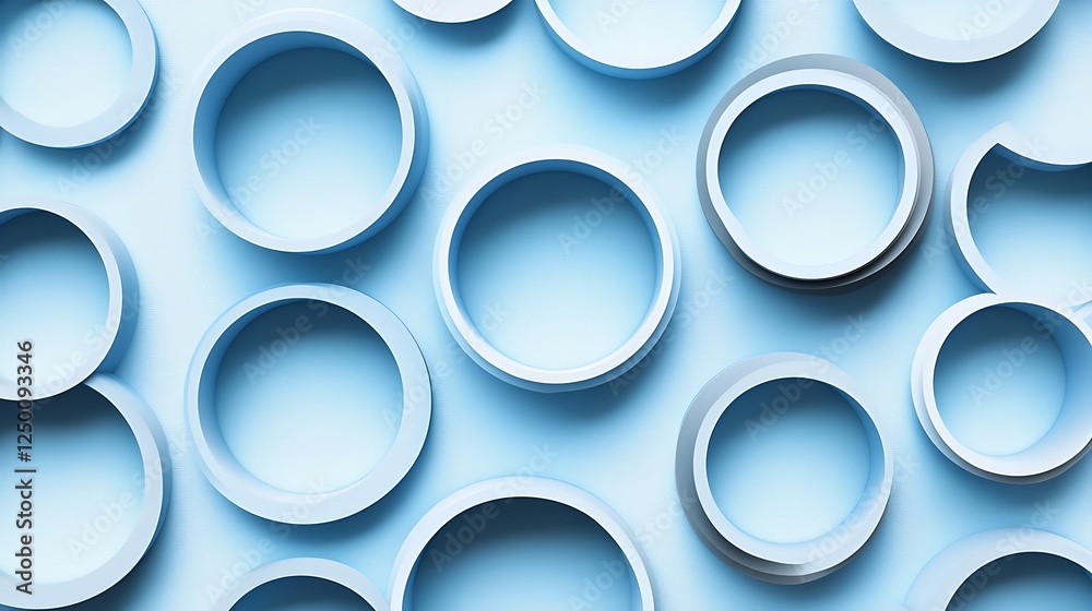 Blue rings, abstract background, design Blue rings, abstract background, design