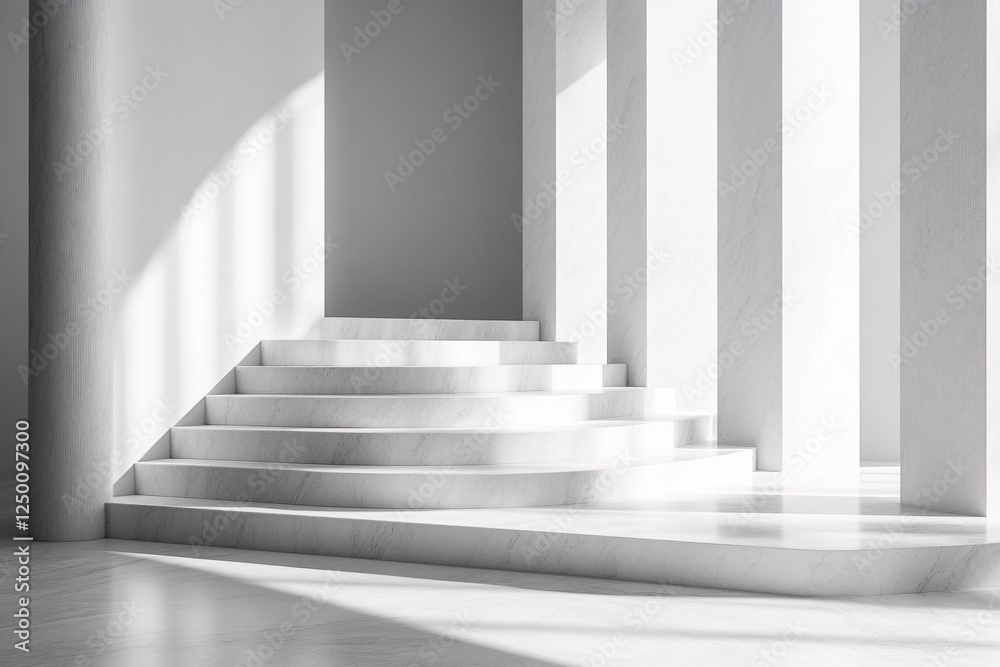 Modern White Marble Staircase Architectural Design Modern White Marble Staircase Architectural Design