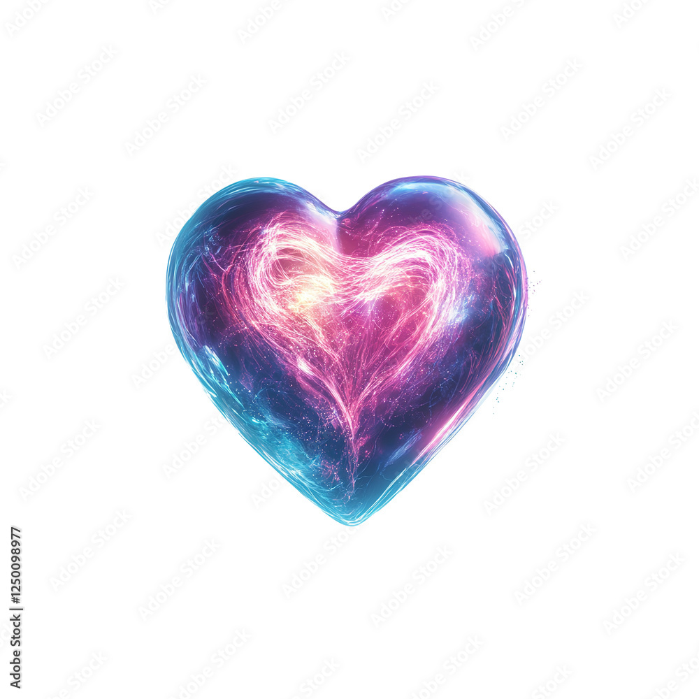 Glowing Energy Heart Abstract Symbol of Love, Passion, and Healing Glowing Energy Heart Abstract Symbol of Love, Passion, and Healing