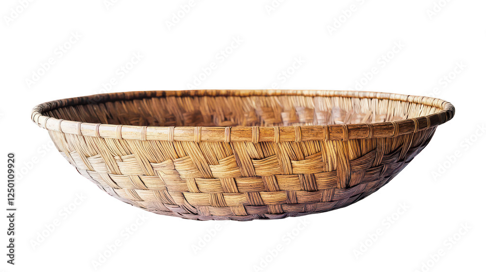 Obraz premium Handcrafted Woven Basket for Home Décor and Storage