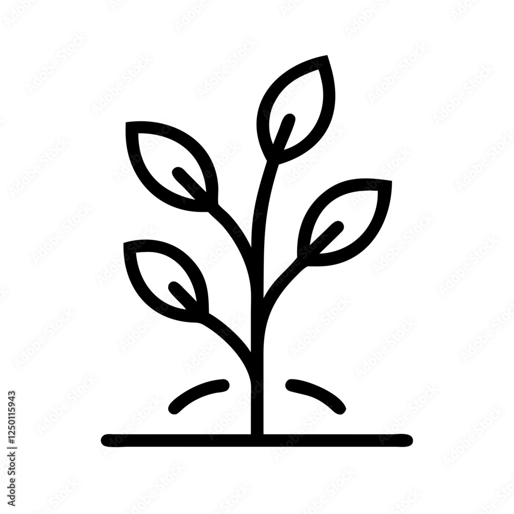 Planting new trees vector pictogram Planting new trees vector pictogram