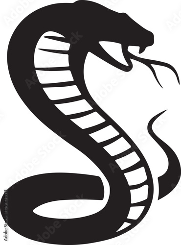 Snake Silhouette Vector Illustration
