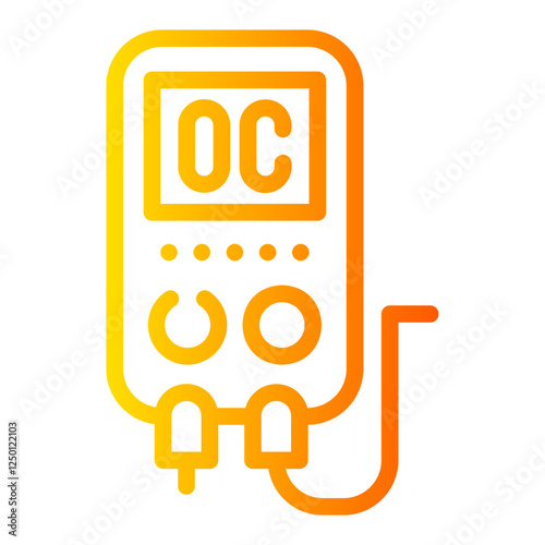 multimeter Line Gradient Icon