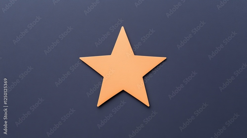 A vibrant orange star shape centered on a dark blue background, symbolizing creativity and achievement A vibrant orange star shape centered on a dark blue background, symbolizing creativity and achievement