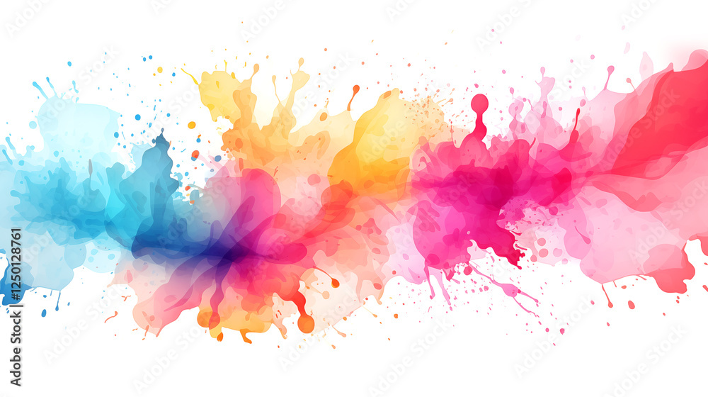 Fototapeta premium Colorful multicolored art painting texture. Abstract painting with vibrant colors