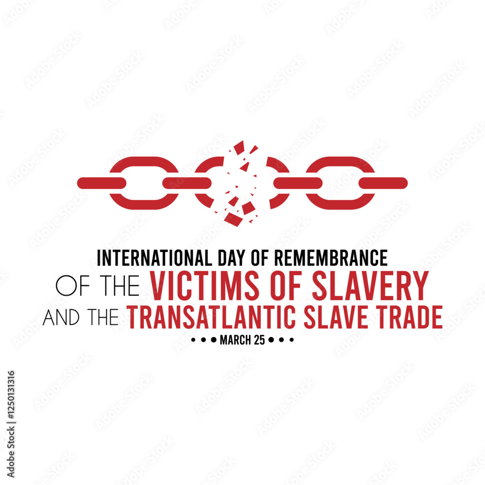 Φωτογραφία International day of remembrance of the victims of slavery and the transatlantic slave trade design background
