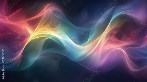 Wallpaper Mural Modern Abstract Gradient Backgrounds with Flowing Curves in Octane Render Style. Crimson, Violet, Midnight, and Persian Blue Color Palette, Dreamlike Dream Installations Concept Torontodigital.ca