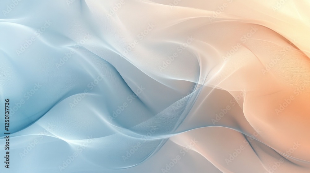 Obraz premium Soft pastel cloud-like abstract background with gentle flowing textures