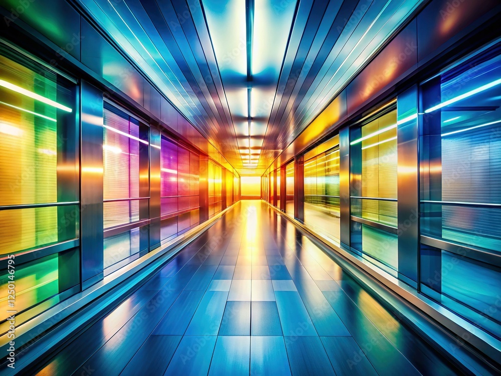 Abstract Motion Blur Corridor: Art Deco Architecture Speed & Action Wallpaper Abstract Motion Blur Corridor: Art Deco Architecture Speed & Action Wallpaper