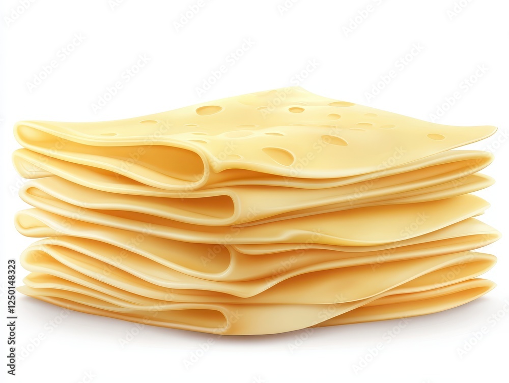 Stack of Delicious Cheese Slices, Ready to Melt. Stack of Delicious Cheese Slices, Ready to Melt.