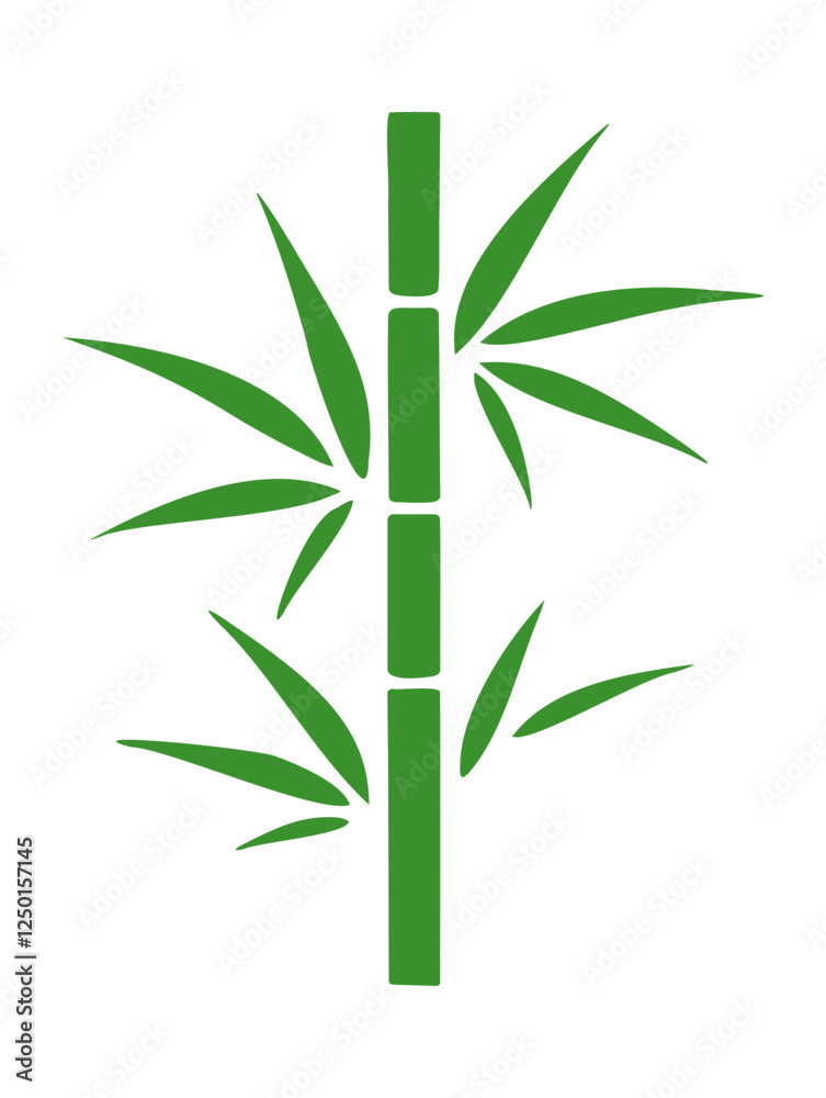 Fototapeta premium Simple Bamboo Illustration