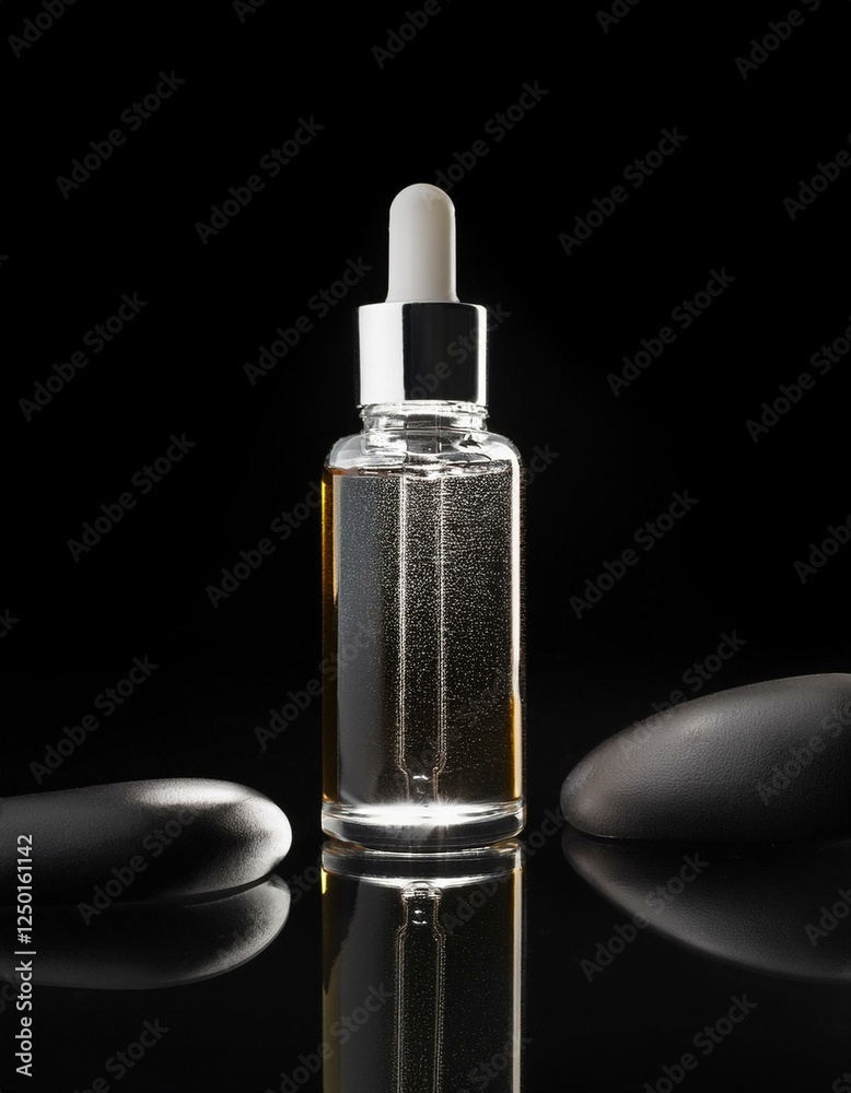 Naklejka premium Amber Serum Bottle