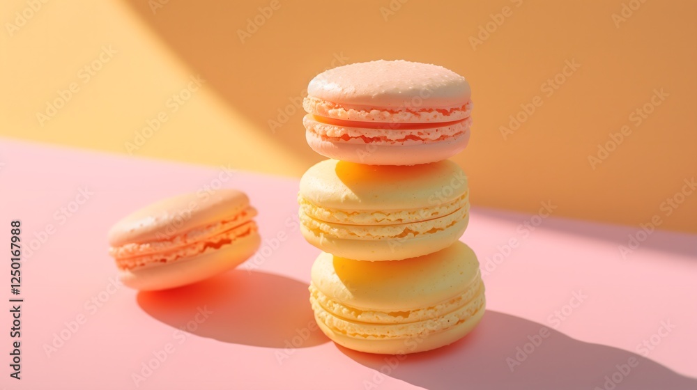 colorful macaroons on a wooden table colorful macaroons on a wooden table