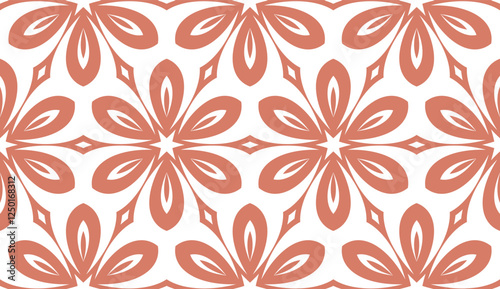 Vector Ornamental Seamless Line Pattern. Endless Texture. Geometric Ornament. For the interior design, printing, web and textile