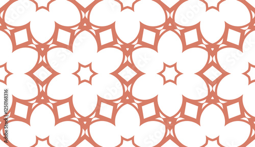 Seamless texture of floral ornament. Vector illustration. For the interior design, printing, web and textile