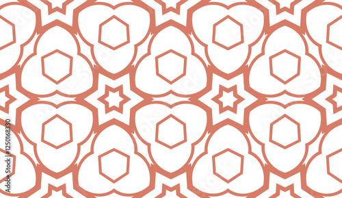 Seamless texture of floral ornament. Vector illustration. For the interior design, printing, web and textile